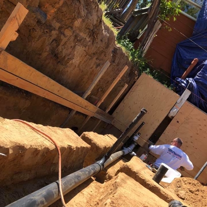 residential sewer line installation