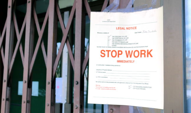 Plumbing Code Violation